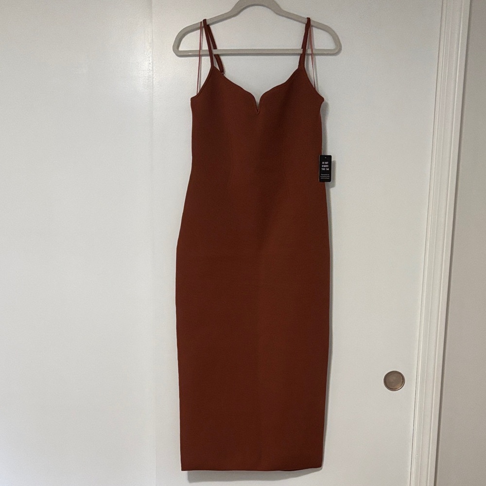 Express Rust Midi Dress